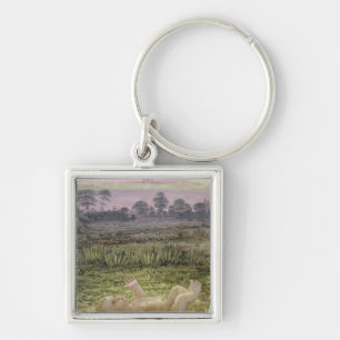 Detail of The Morning , c.1808-09 Keychain