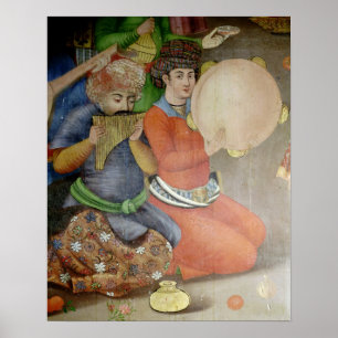 Detail of the musicians poster