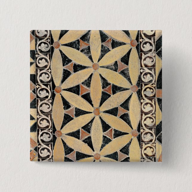 Detail of the pavement 2 inch square button (Front)
