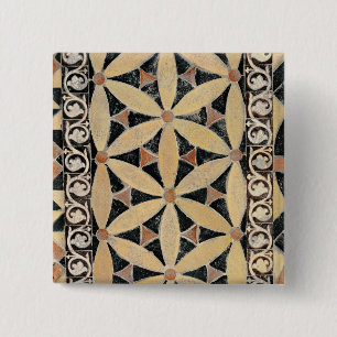 Detail of the pavement 2 inch square button