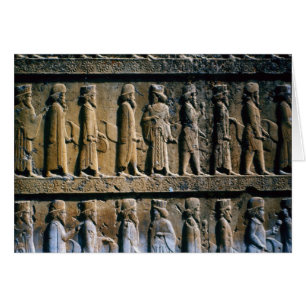 Detail of the relief frieze on the stairway