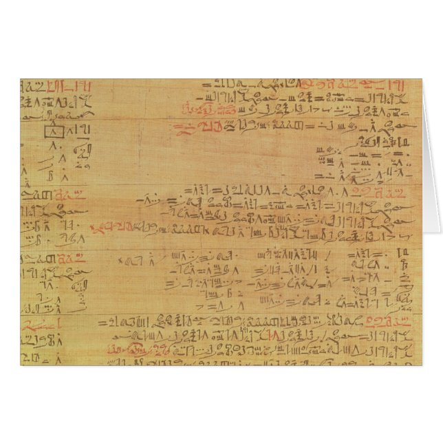 Detail of the Rhind Mathematical Papyrus (Front Horizontal)
