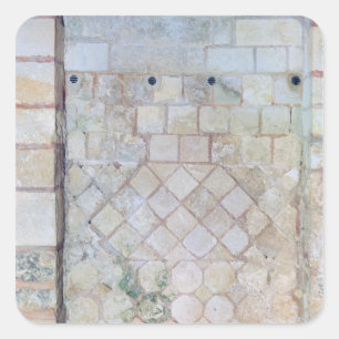 Detail of the wall of the Crypt of St. Paul Square Sticker