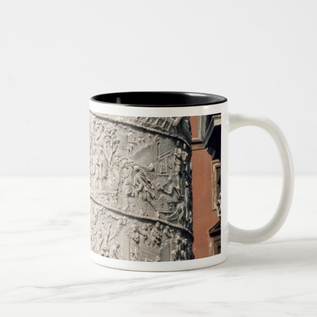 Detail of Trajan's Column Two-Tone Coffee Mug (Right)