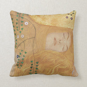 Detail of Water Serpents I Throw Pillow