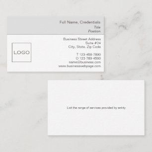 Detailed Business and Corporate White, Brown Card