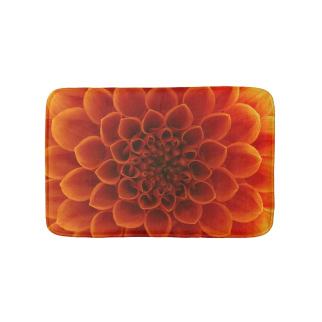 Detailed close-up of a flower. bath mat (Front)