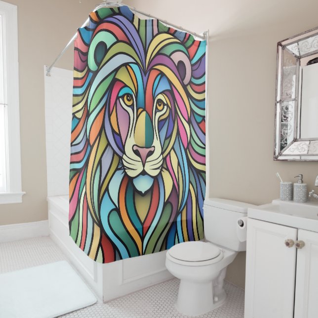 Detailed Colourful Lion Head (In Situ)