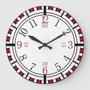 Detailed dial in different colours large clock