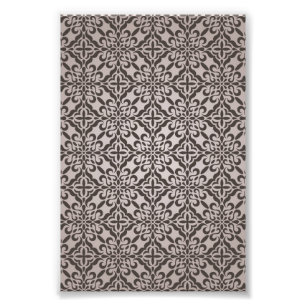 Detailed Floral Wallpaper Pattern Photo Print