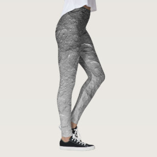 Detailed Full Moon Photo   High-Res Lunar Surface Leggings