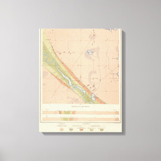 Detailed Geology Sheet X Canvas Print (Front)