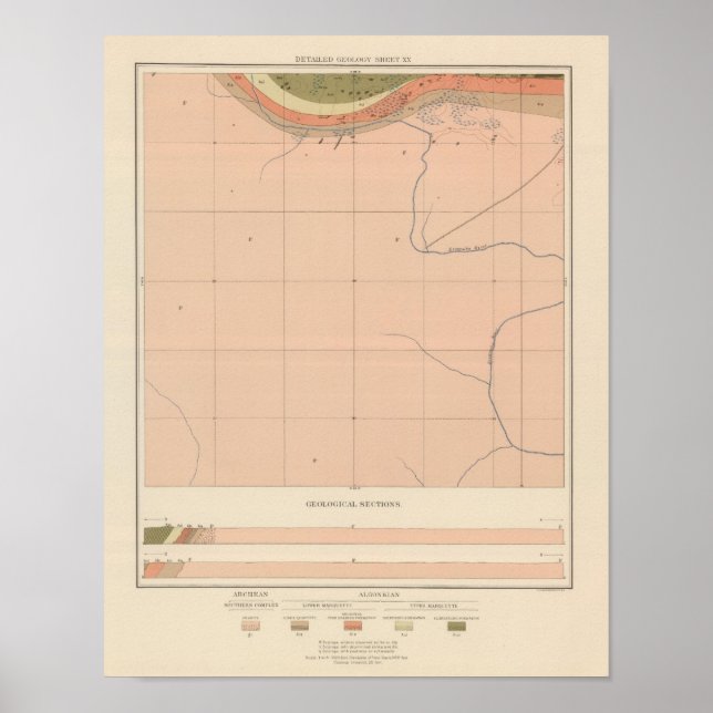 Detailed Geology Sheet XX Poster (Front)