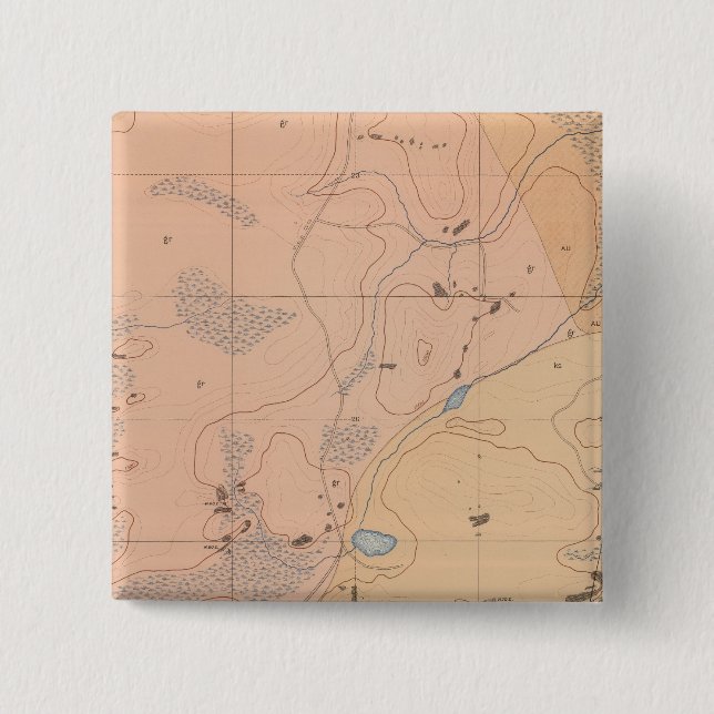 Detailed Geology Sheet XXI 2 Inch Square Button (Front)