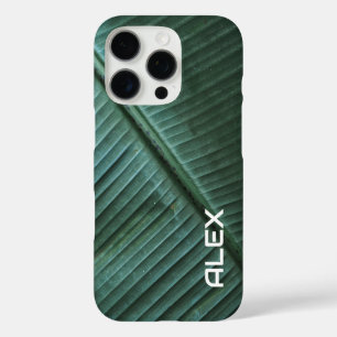 Detailed Green Banana Leaf – Tropical Botanical iPhone 16 Pro Case