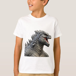 Detailed Head of Roaring Godzilla Monster T-Shirt