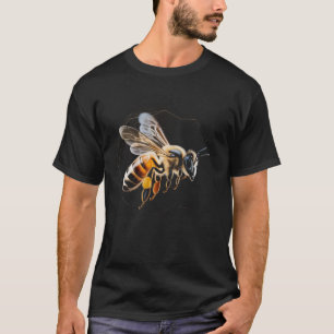 Detailed Honey Bee Illustration T-Shirt – Nature I