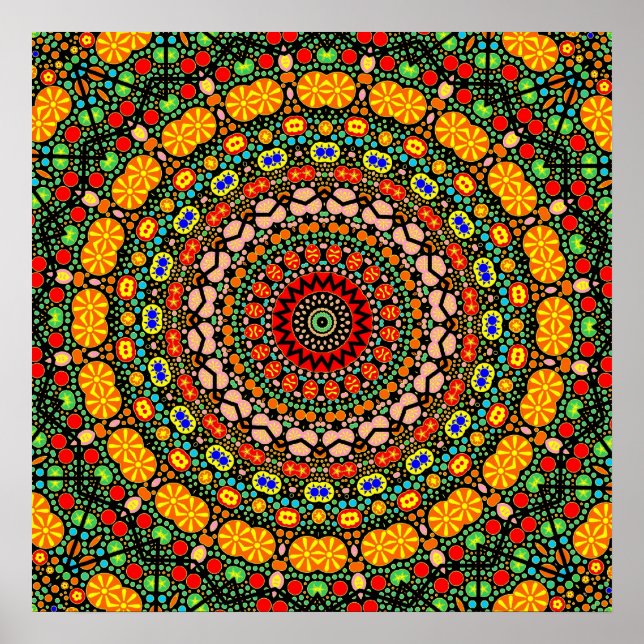 Detailed Mandala design Poster (Front)