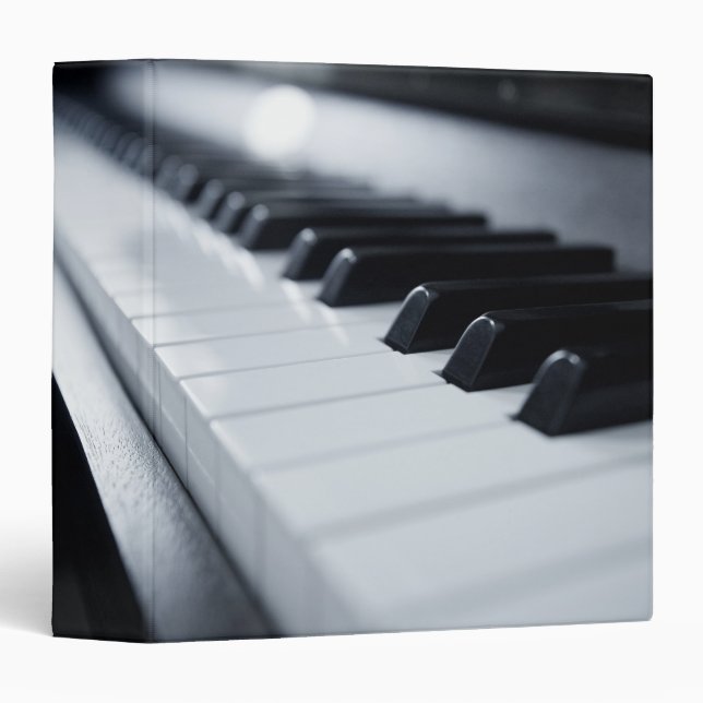Detailed Piano Keys Binder (Front/Spine)