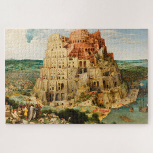 Detailed Pieter Bruegel "Tower of Babel", 1563, Jigsaw Puzzle
