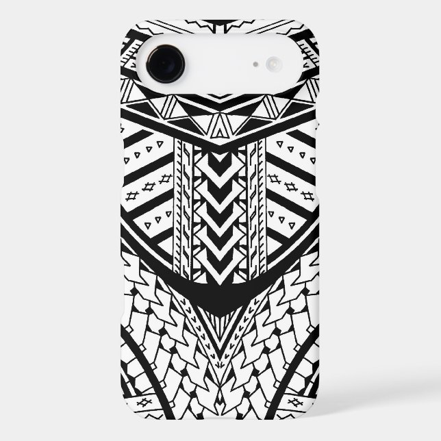 Detailed Samoan tribal tattoo pattern Case-Mate iPhone Case (Back)