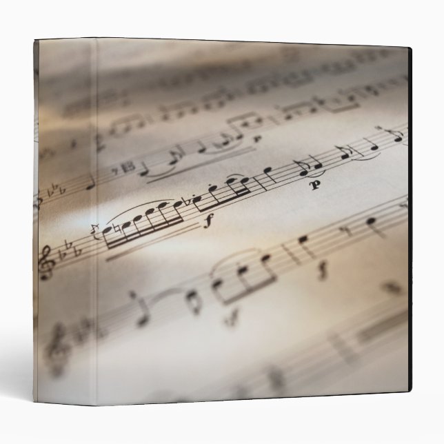 Detailed Sheet Music Binder (Front/Spine)