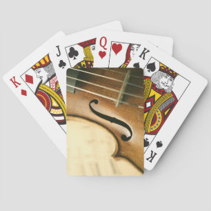 Detailed Violin Playing Cards