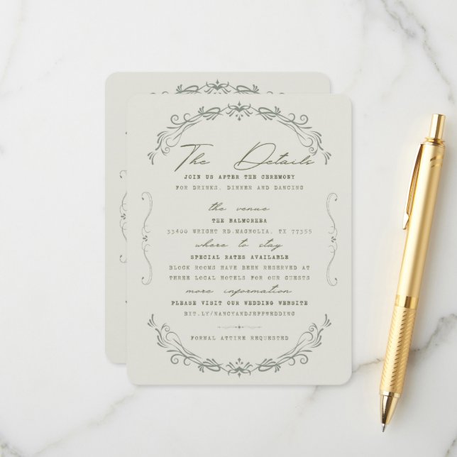 Details Card (Front/Back In Situ)