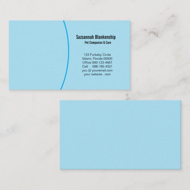 Details & Custom Photo On Front Business Card (Front/Back)