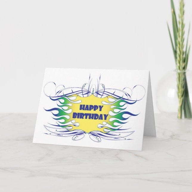 Détails de la carte d'anniversaire (Devant)