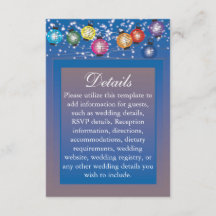 Détails du Faire-part de mariage Ombre Rainbow Lan