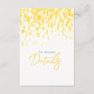 Détails du mariage carte de boîtier en cascade jau