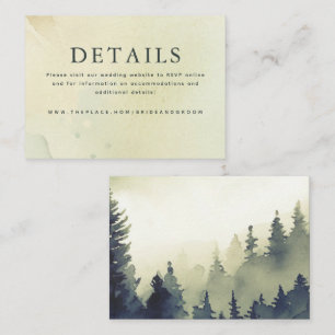 Détails du mariage Carte de petit boîtier