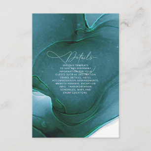 Détails du Mariage de flux d'encre Carte de boîtie