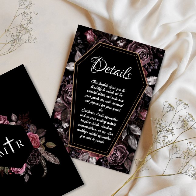 Détails du Mariage gothique Carte de boîtier de ca (Créateur téléchargé)