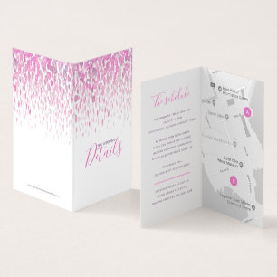 Détails du mariage plan du calendrier rose violet