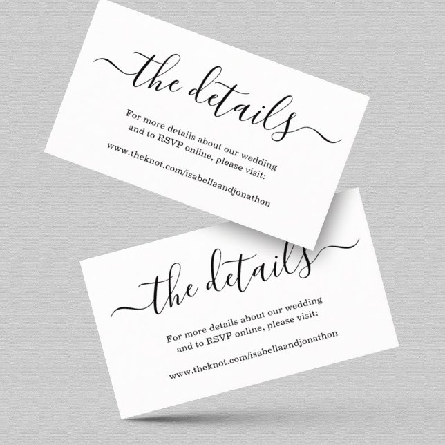 Détails du mariage Site Web Carte de boîtier - Sim (Créateur téléchargé)