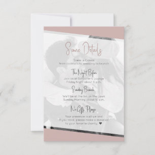 Détails du modèle de Mariage Décontracté moderne