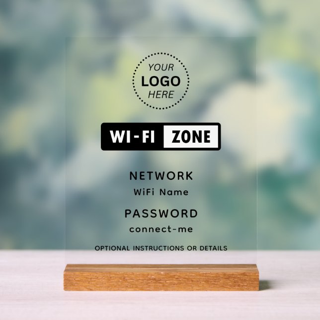 Détails du réseau WiFi et du mot de passe du logo  (Neutre)