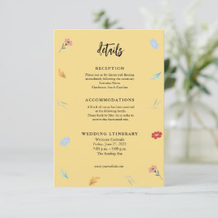 Détails floraux colorés joyeux Cartes de boîtier