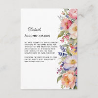 Détails floraux rose moderne Invitation musulmane
