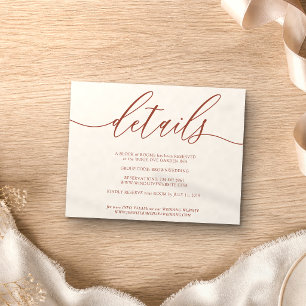 Details instructions wedding plan program terra