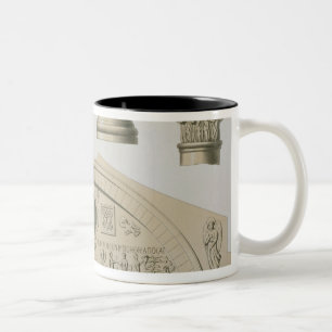 Details of a sculptured arch and columns from St. Two-Tone Coffee Mug