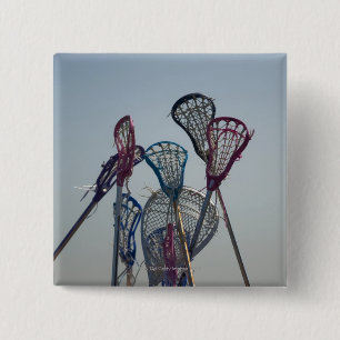 Details of Lacrosse game 2 Inch Square Button