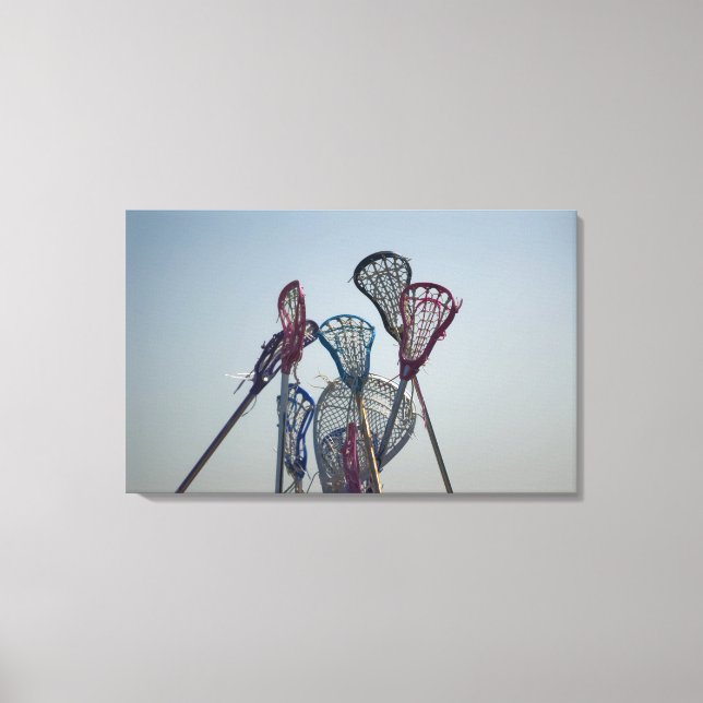 Details of Lacrosse game Canvas Print (Front)