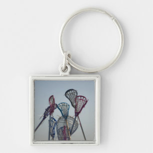 Details of Lacrosse game Keychain