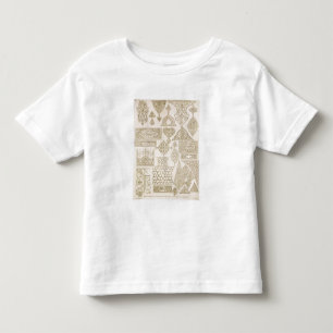 Details of ornamentation for arms, borders, manusc toddler t-shirt