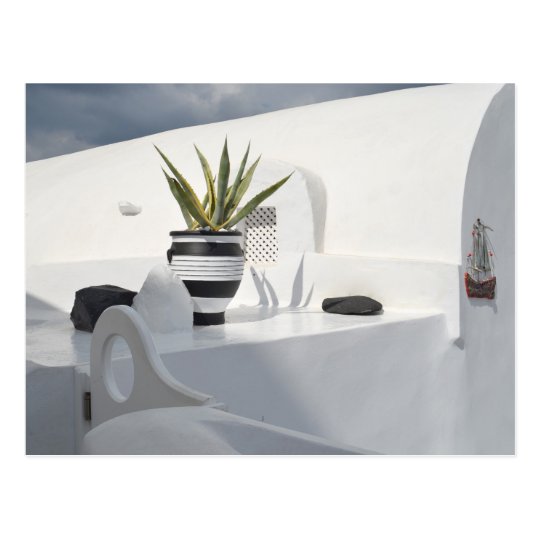 Details of Santorini Postcard