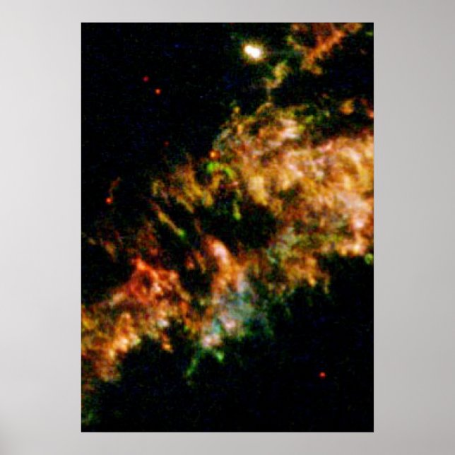 Details of Supernova Remnant Cassiopeia A Poster (Front)