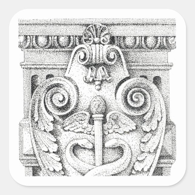 DÉTAILS Stickers grand Carré (Devant)